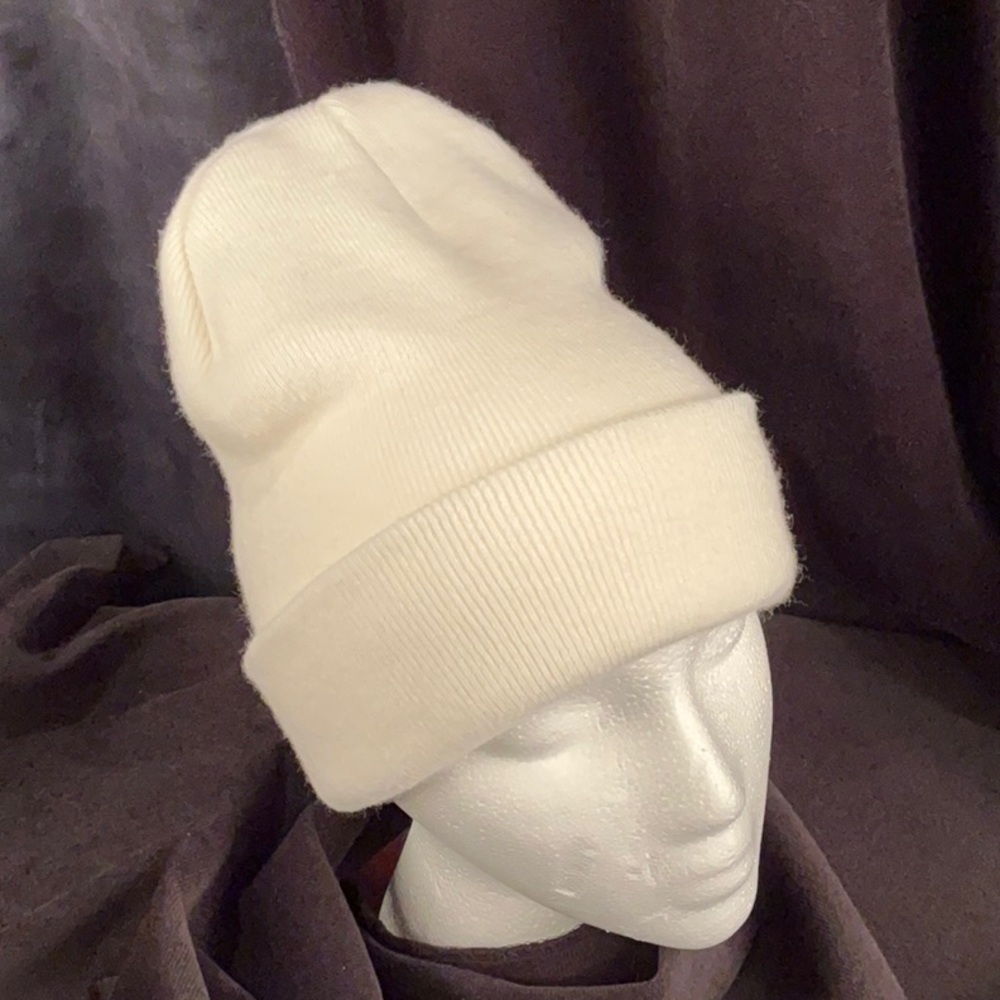 Cream Beanie Hat